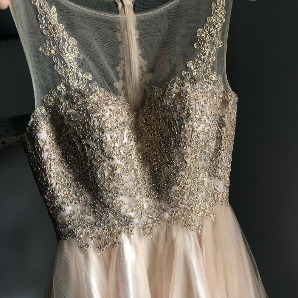Gold homecoming dress